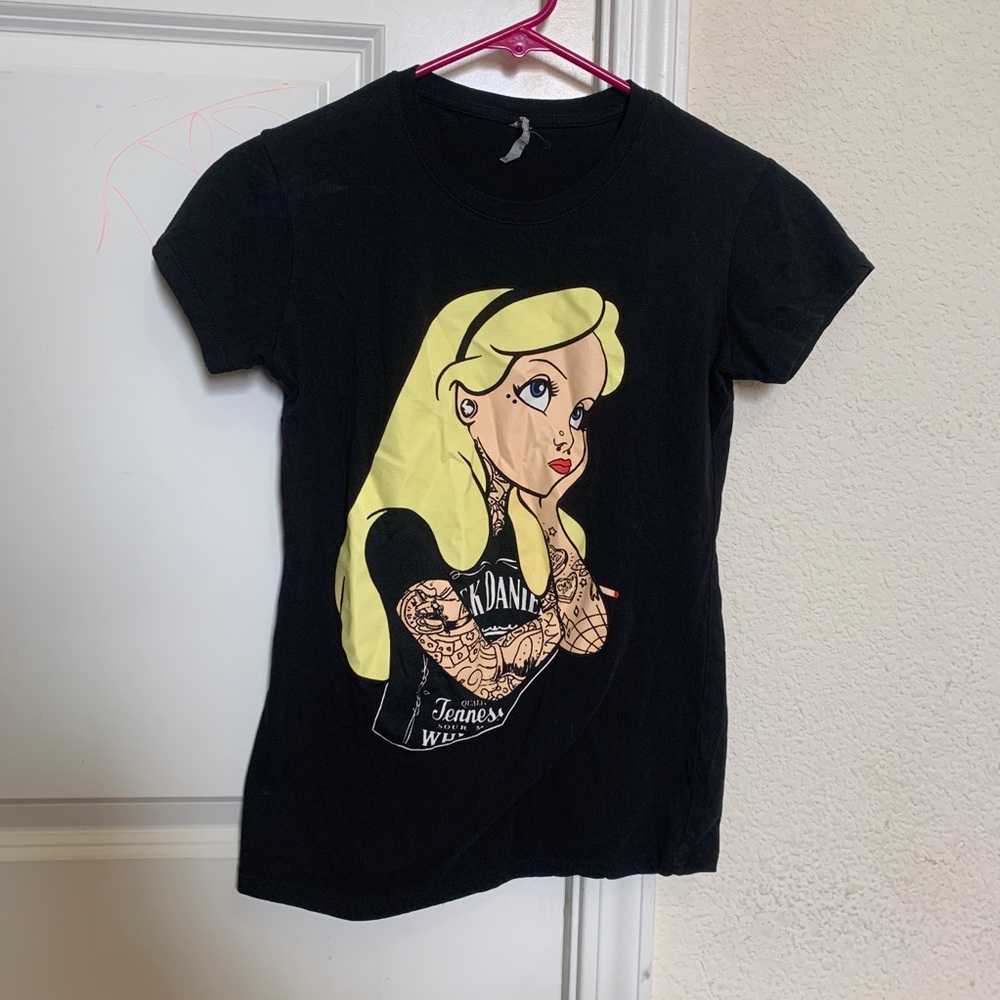 Black T with Alice